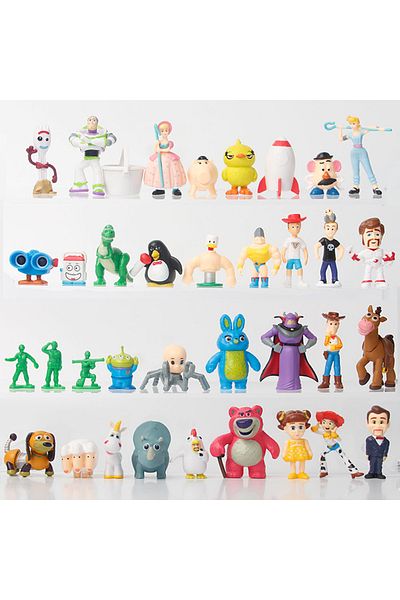 Choice 36Pcs/Set Disney Toy Story 4 Woody Buzz Lightyear 3-5cm Q Version Action Figures Mini Dolls Kids ...