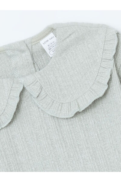 LC Waikiki Green Baby Neck Baby Girl Sweatshirt and Leggings Set of 2