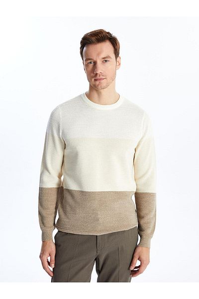 LC Waikiki Pulover pentru bărbați, cu mânecă lungă, cu gât crew - W42725z8
