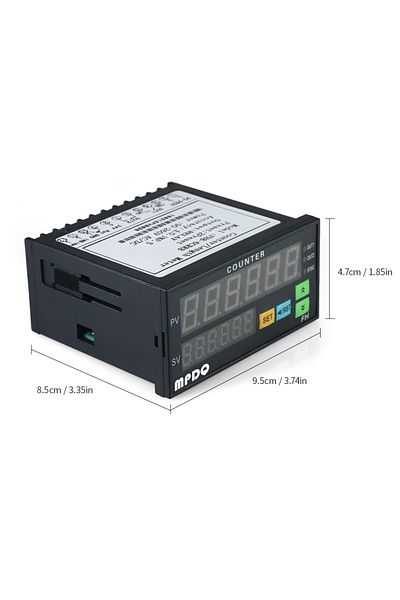 Choice As Pic Dual Display Digital Counter 6 Digits Fh8-6crrb Light-emitting Diode 90~265v Ac/dc Length Met