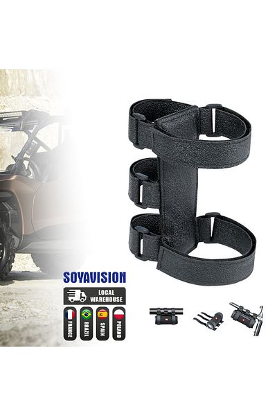 Choice Black Fixed Strap Portable Bicycle Speaker, Bike Bottle Cage, Mount, MTB, Road Bike, Golf Cart, Moto