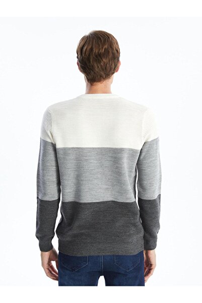 LC Waikiki Crew Neck Long Sleeve Men's Knitwear Sweater - W42725Z8