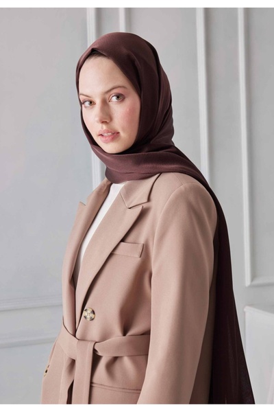 Şehr i sultan Abiye Janjan Parlak Saten Dokulu Tesettür Abiye Şifon şal