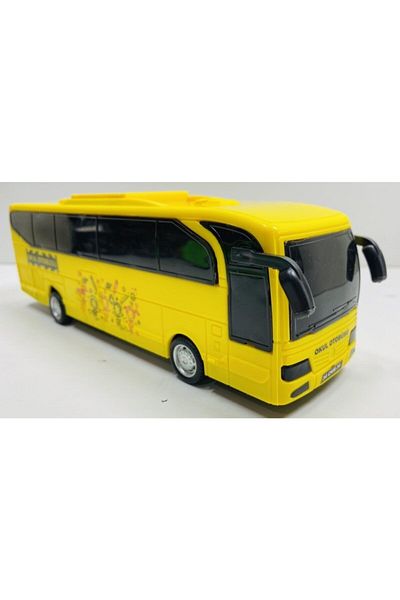 FEN TOYS Bus Toy School Bus 23 cm Friction Yellow