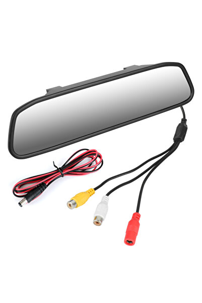 Choice مرآة سيارة 12 فولت، مشغل فيديو، مرآة داخلية، كاميرا رؤية خلفية، شاشة م...