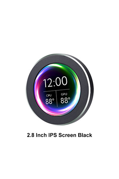 Choice1 شاشة سوداء 2.8 بوصة، شاشة ثانوية IPS 2.1 بوصة، دقة 480×480، منفذ USB،...