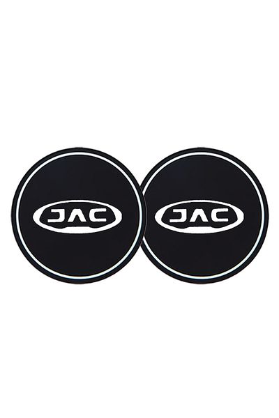 Choice JAC Silica gel 2Pcs Car Coaster Water Cup Bottle Holder Anti-slip Pad Mat Silica Gel For JAC Refine