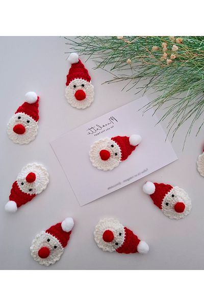 Miccolatte Christmas Santa Claus Hand Knitted - Hairless Baby Buckle