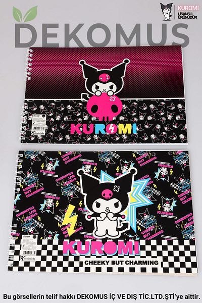kuromi New Season Dekomus Kuromi - Single Spiral, 17X25 Cm, 15 Leaf Picture