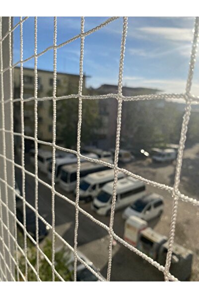 Store Kalın Balkon Kedi Ve Kuş Filesi 2.6x7m 4x4x Göz Aralığında 3mm Kalınlığ...
