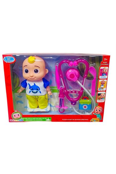 FEN TOYS لعبة مجموعة الطبيب الصوتية الخفيفة للأطفال من كوكوميلو جي جي