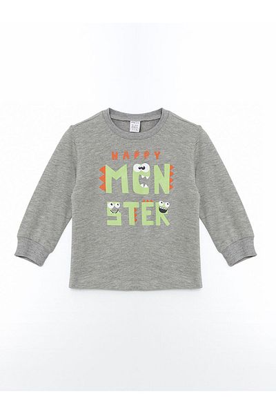 LC Waikiki Crew Neck Printed Baby Boy T-Shirt