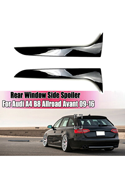 Choice زوج من غطاء المفسد الجانبي للنافذة الخلفية باللون الأسود اللامع لليسار...