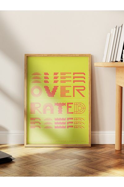 Postifull Lettering Art Themed Wall Poster, Aesthetic Frameless Poster - Living Room, Bedroom Wall Painting