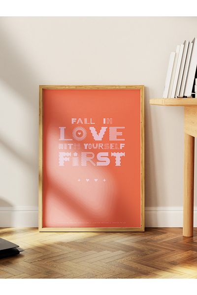 Postifull Lettering Art Themed Wall Poster, Aesthetic Frameless Poster - Living Room, Bedroom Wall Painting