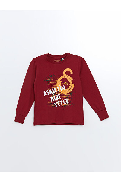 LC Waikiki Lcw Dream Red Boy Pajamas Set - Crew Neck, Printed, Long Sleeve