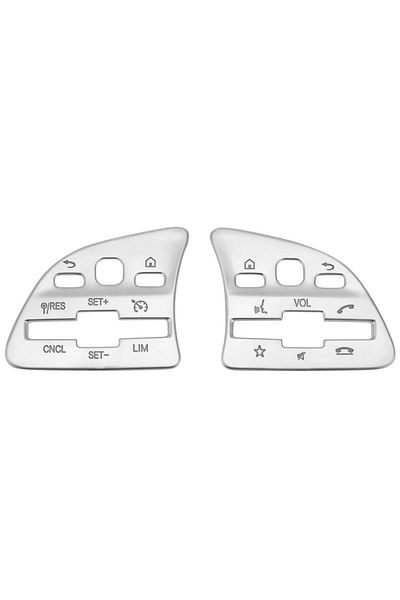 Choice Silver Car Steering Wheel Button Sticker Trim Cover Fit For Mercedes Benz A B C E Class Gla Glb Cla