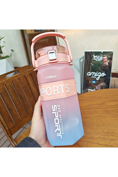 Livava Sporty Strap Water Bottle, Pink, 26X10-