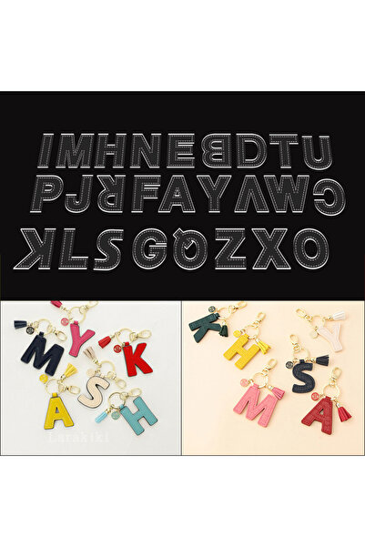 Choice ACL YOMDID Alphabets Acrylic Templates Leather Stencils DIY Key Chain ...
