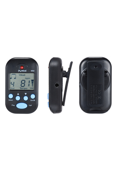 Choice مترونوم صغير أسود M50 احترافي بمشبك، شاشة LCD رقمية، مناسب للجيتار وال...