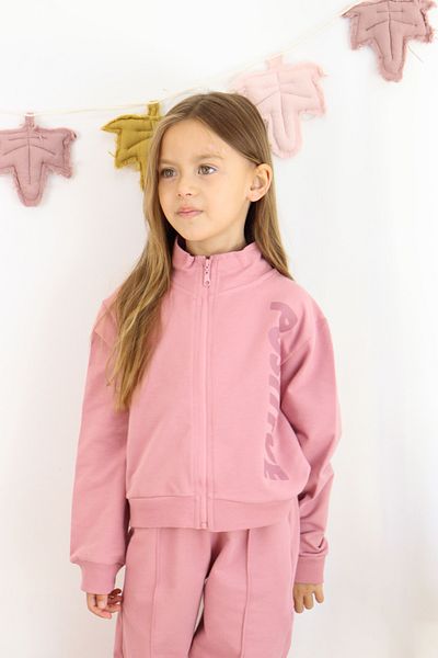 Harika KIDS Σετ φόρμας για κορίτσια με ραβδώσεις με φερμουάρ