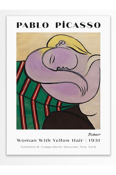 Postifull Poster de perete Pablo Picasso - Decor estetic de perete - Postere din seria de artă - Hârtie groasă