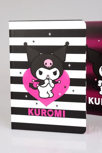 kuromi New Season Licensed Dekomus Kuromi - Hard Cover, A5 Notepad, 80 Sheets