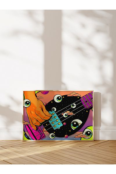 Postifull Poster de perete cu tema grunge, poster fără încadrare, decor de perete, pictură fără încadrare
