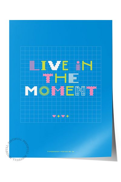 Postifull Lettering Art Themed Wall Poster, Aesthetic Frameless Poster - Living Room, Bedroom Wall Painting