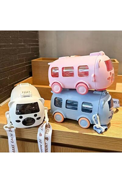 Livava Cute Bus Water Bottle Holder, White, 17X10-