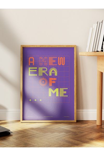 Postifull Lettering Art Themed Wall Poster, Aesthetic Frameless Poster - Living Room, Bedroom Wall Painting