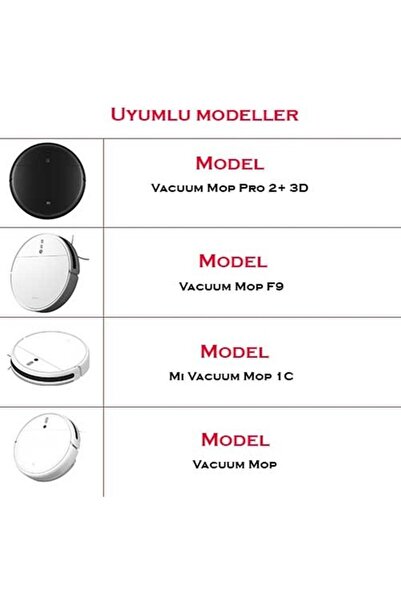 srfn ticaret Xiaomi Mi Robot Vacuum Mop - Σετ 4 συμβατών υφασμάτων από ίνες