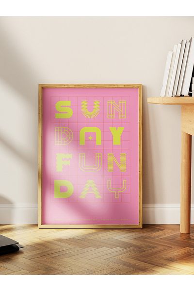 Postifull Lettering Art Themed Wall Poster, Aesthetic Frameless Poster - Living Room, Bedroom Wall Painting