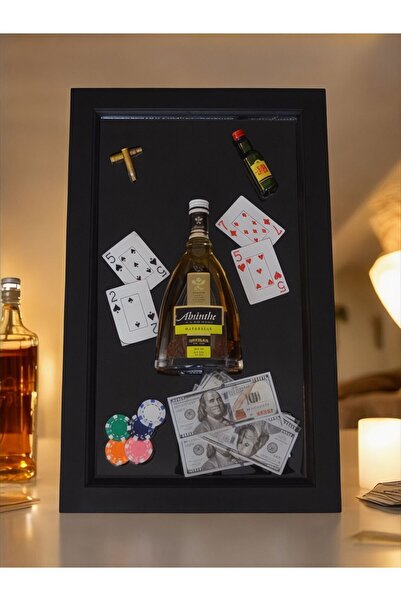 Khleos Poker Ve Casino Temalı Şık Dekoratif Epoksi Duvar Tablosu, Oyun Odalar...