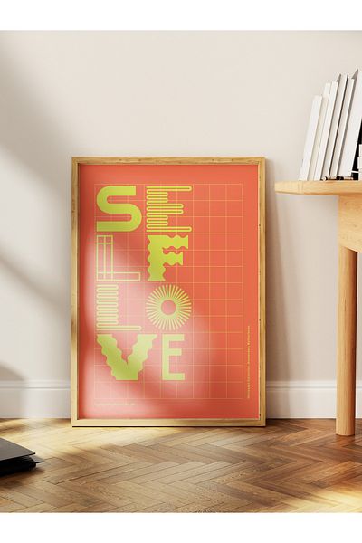 Postifull Poster de perete tematic cu arta scrisului, poster estetic fără încadrare - pictură murală pentru sufragerie, dormitor