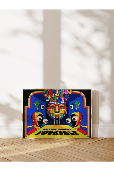 Postifull Grunge Theme Wall Poster, Frameless Poster, Wall Decor, Frameless Painting