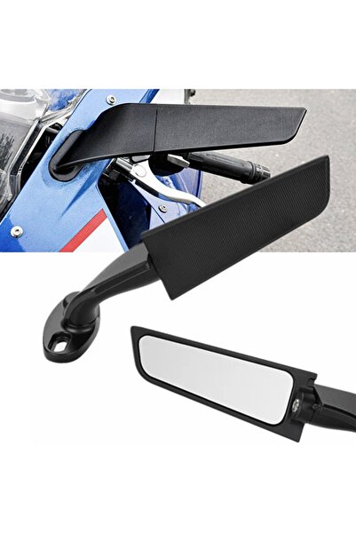 Choice قطعتان من مرايا الدراجات النارية العالمية المضادة للرياح لـ BMW S1000R...