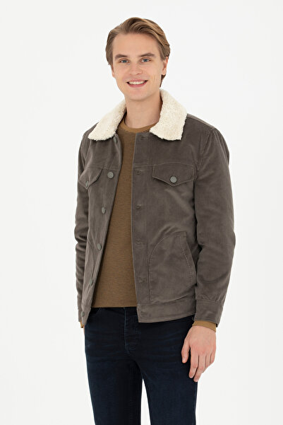 U.S. Polo Assn. سترة كاكي للرجال 50273065 -VR027