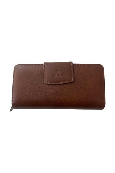 Goldlife Genuine Leather Brown Women's Wallet