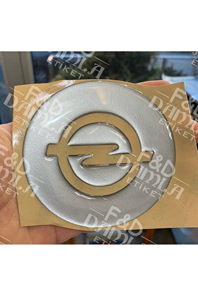 FD Damla Etiket مركز عجلة القيادة أوبل أسترا H باللون الرمادي الفضي - لمسة نه...