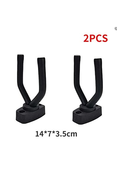 Miwayer 2 Pcs 1/2 Pcs Wall Mount Guitar Hanger Hook Non-slip Holder Stand For Acoustic Guitar Ukulele Bass G