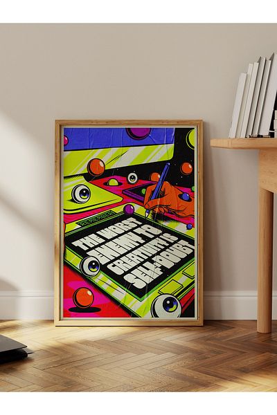 Postifull Grunge Theme Wall Poster, Frameless Poster, Wall Decor, Frameless Painting