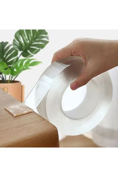 Choice Transparent Reusable Nano Tape Double Sided Tape  Waterproof Adhesive Tapes Cleanable Kitchen Bat...