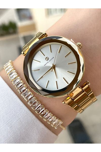 DAVID GUNER Women's Wristwatch And Bracelet