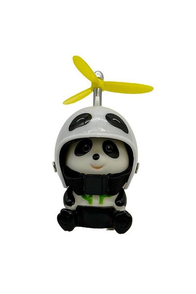 Choice Panda Car Styling Ornaments Car Little Yellow Duck Panda Pig Animal Toy Deaor Helmet Wind Broken Sma