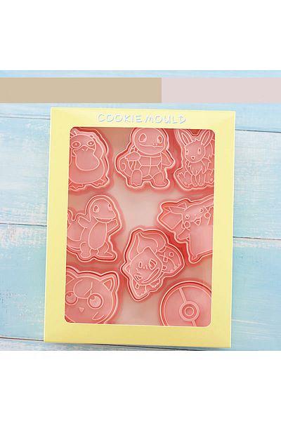 Choice Cookie Stand 8pcs 8pcs/set Pokemon Pikachu Cookie Mould 3d Pressable Biscuit Mold Kitchen Baking Sup