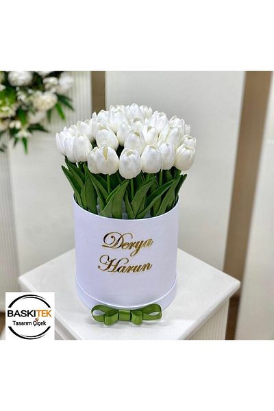 baskıtek Λουλούδι αιτήματος κοριτσιού σε μεγάλο κουτί, Τεχνητό λουλούδι αιτήματος, μπουκέτο αιτήματος, λουλούδι υπόσχεσης, λουλούδι αρραβώνων