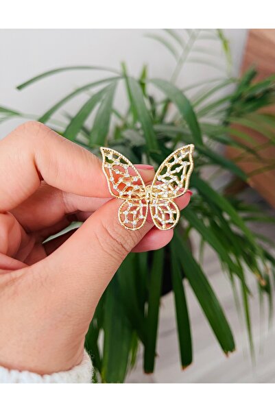 RM Bijuteri Princess Model Large Size Butterfly Adjustable Ring