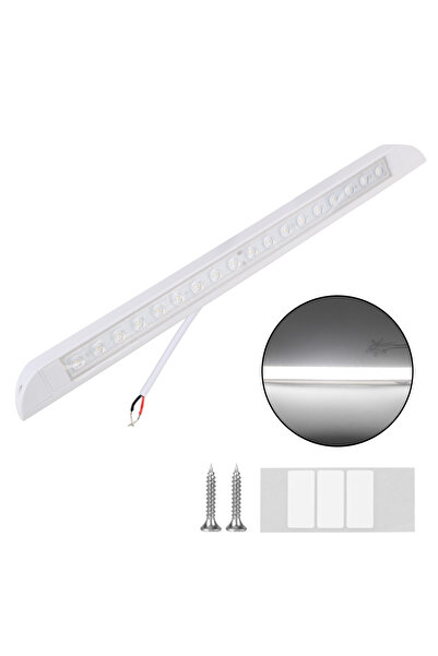 Choice مصباح خارجي أبيض للمقطورة 12-28 فولت 18 مصباح ليد للمظلة 6000 كلفن لمص...