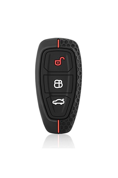 Choice Black Red-line Silicone Car Key Case For Ford Puma Grand C Max Focus Mondeo Kuga Fiesta Ecosport Tra